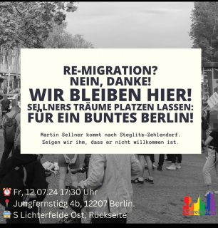 Kommt zahlreich und protestiert gegen Antisemitismus und Rechtsextremismus.