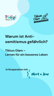 Warum ist Antisemitismus gefährlich? 

Unser Projekt "Tikkun Olam, Lernen für eine bessere Welt" richtet sich an Schüler*innen an Berliner Schulen mit förderpädagogischem Schwerpunkt.

In einfacher Sprache und klarer Darstellung machen wir jüdische Kultur und jüdisches Leben sichtbar und klären über Antisemitismus auf. 

#gegenjedenantisemitismus #inklusion #niewiederistjetzt #tikkunolam